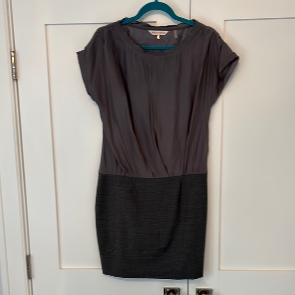 Rebecca Taylor Gray Sheath mini Dress Sz 6 - Picture 1 of 11